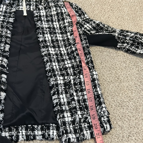 Truth & Pride Black and White Tweed Blazer, XS - Picture 14 of 16